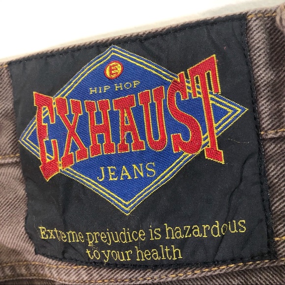 Exhaust Vintage Men Jeans Brown Denim size 38 - Picture 3 of 8